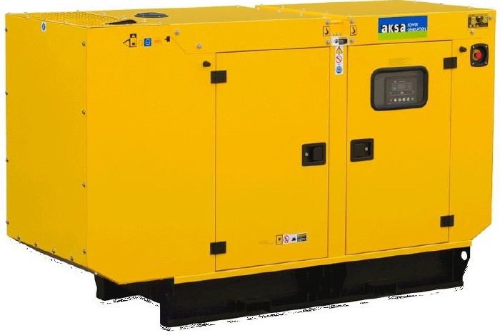 Дизельный генератор Aksa APD50A в кожухе