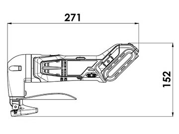 Листовые ножницы Trumpf S 160 с аккумулятором 10.8 В
